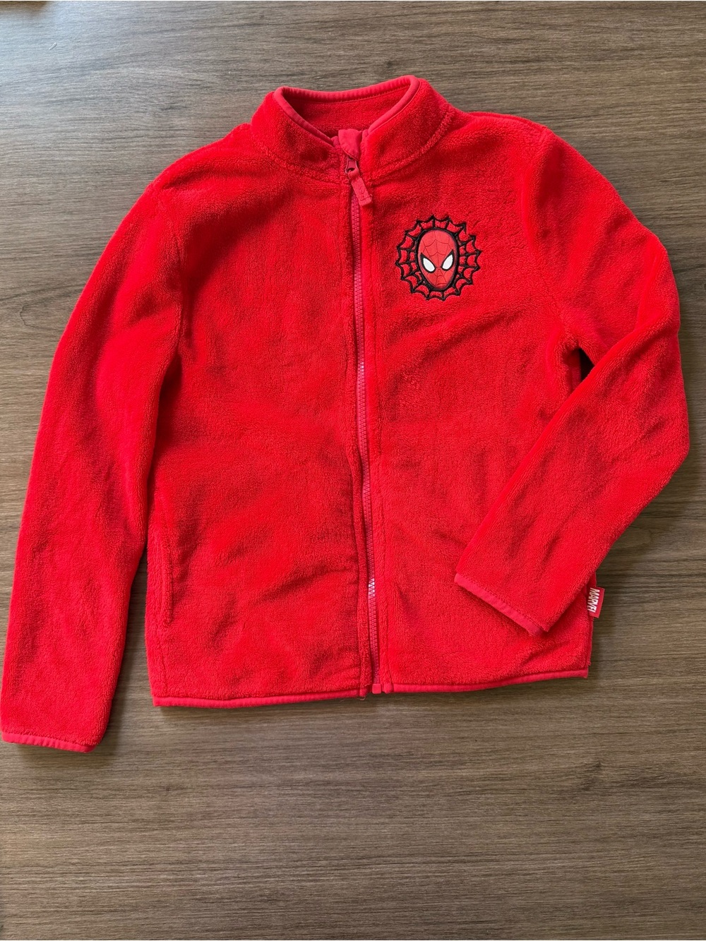 Marvel Kids Red Spider-Man Fleece Zip Jacket Youth 7/8